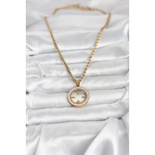 Bsre Burgu Zincirli Çeyrek Takılabilir Kadın Kolye (316L Çelik)