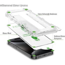 Bey 17 Ile Uyumlu Temperli Ekran Koruma Hızlı Kolay Uygulama Aparatlı Kıt Box Çizilmez 9h Glass Full Cover Ekran Koruyucu