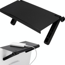Tv Üstü Raf – Ayarlanabilir Tv Üstü Stand, Monitör Üstü Raf, Ekran Üstü Düzenleyici, Karbon Desen Kaymaz Organizer, Modem Kumanda Router Telefon Rafı