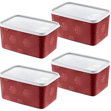 Smartware 4'lü Set No Frost Saklama Kabı Carmen 2600 ml