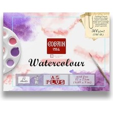 Cobain 1986 Sulu Boya Defteri 12 Yaprak 300GR Watercolour Aquarelle (A5PLUS 17X23CM)