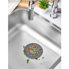 MiraLive Yuvarlak  Süzgeçli Silikon Mutfak  Lavabo ve Küvet Süzgeci Gider Süzgeci