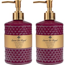 Savon De Royal Luxury Vegan Sıvı Sabun Baroque Pearl 2 x 500 ml Bordo Renkli Aromatik Özellikler