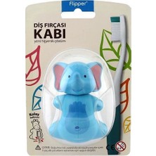 R.O.C.S. Flipper Hijyenik Diş Fırçası Kabı Fil 1 Parça Eğlenceli Tasarım ile Diş Fırçalarını Korur