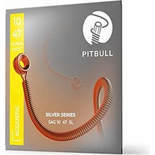 Pitbull Strings Silver Series Sag 10-47 Sl Takım Tel Akustik Gitar Teli 010-047