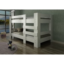 Ninnimo Montessori Star Tek Kişilik Ranza Beyaz MDF Malzemeden Modern Tasarım ile