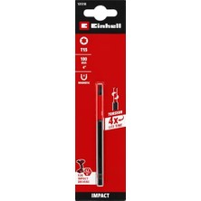 Orijinal Einhell Darbeli Bit, 100 Mm, T15 (S2 Çelik, Torsiyon Bölgesi, Verimli Güç Aktarımı, Kırmızı Renk Halkası, E 6.3 Sap) - 49131310
