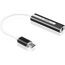 Alfais 5073 7.1 Harici Ses Kartı Type C USB 3.5mm Çevirici Siyah Renk ile Yüksek Ses Kalitesi