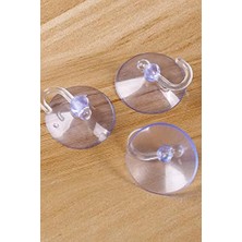 Chermik Vantuz Öpücük Vantuzlu Askı 100 Adet Cam Vantuzu Cap 3 cm 1410