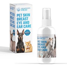 Healthonmed Hayvan Deri, Kulak, Göz ve Meme Bakım Spreyi – Tahriş Etmeyen Alkolsüz Yara Temizleme ve Onarıcı Bakım – Kedi, Köpek ve Diğer Hayvanlar Için – 250 ml