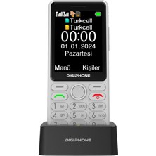 Digiphone S600 Beyaz Cep Telefonu 1 GB Hafıza 2G Mobil Bağlantı Hızı ile Kullanıcı Dostu Tasarım