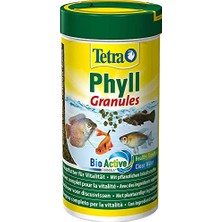 Phyll Granules – Tüm Bitki Yiyen Süs Balıkları Için Balık Yemi, Hayati Önem Taşıyan Lifli Granül Yem, 250 ml Kutu