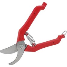 Budama Bağ Üzüm Makası, Eğri Tasarım, Kırmızı Renk, 21 cm