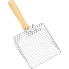 Paslanmaz Çelik Kedi Kumu Küreği – Dayanıklı Metal Yapı, Ergonomik Kaymaz Sap, Hızlı Eleme ve Atık Ayırma Tasarımı, Hijyenik ve Pratik Tuvalet Temizliği Için Güçlü Kedi Kumu Temizleme Küreği