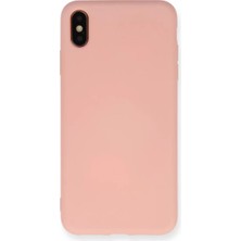 Newface iPhone x Kılıf Nano Içi Kadife Silikon - Pudra