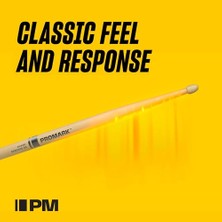 Drumsticks - Davul Çubukları - Davul Çubukları - Klasik Ileri 2b Davul Çubukları - Oval Ahşap Uç - Hikori Ahşabı - 4 Çift