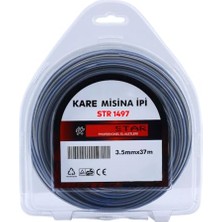 Motorlu Tırpan Kare Misina 3.5 mm 37 Metre Çim Ot Biçme Teli Extra Güçlü Profesyonel