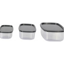 Sızdırmaz Üçlü Saklama Kabı Seti | 300 ml + 500 ml + 850 ml | Bpa’sız Sağlıklı Plastik | Buzdolabı – Piknik – Ofis Yemek Kabı | Yiyecek Saklama Kutusu