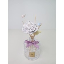 Bey Missi Lila Karışık Çiçek ve Kuş Taşlı 10'lu Doğal Bambu Kamış Seti