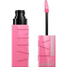 Maybelline New York Super Stay Vinyl Ink Uzun Süre Kalıcı Likit Parlak Ruj 155 Upbeat