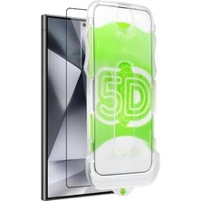 Bey Psr Aksesuar Galaxy S24 Ultra Uyumlu Otomatik Hizalama Özellikli Ekstra Güçlendirilmiş Tam Koruma Sağlayan Pürüzsüz Lazer Kesim Premium Ekran Koruyucu Kırılmaz Cam (Galaxy S24 Ultra)