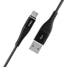 Bey Ttec Extreme Kablo Type-C Hızlı Şarj Kablosu 100 cm SIYAH-2DKX04CS