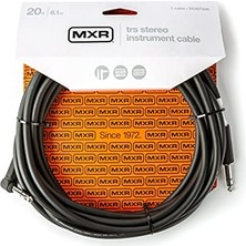 Jım Dunlop Trs Stereo Enstrüman Kablosu 20 Ayak | 6,1 M, 1/4 Inç Açılı Fiş (DCIST20R)