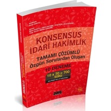 Savaş Yayınevi Konsensus İdari Hakimlik 10 Deneme Mesleki Hazırlık Kitabı Özgün Sorulardan Oluşan