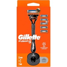 Gillette Fusion Tıraş Makinesi + 4 Adet Yedek Tıraş Bıçağı + Piremium Stand Hediyeli Paket
