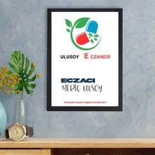 Hediye Vakti Kişiselleştirilebilir Eczacı Logolu Sök-Tak Modern Çerçeve (20X30 Cm)