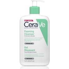 Cerave Normal ve Yağlı Ciltler Için Seramid Içerikli Köpüren Temizleyici Yüz Vücut 473 ml