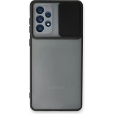 Newface Samsung Galaxy A33 5g Kılıf Palm Buzlu Kamera Sürgülü Silikon - Siyah