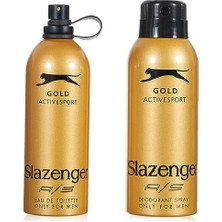 Slazenger Active Sport Gold Eau De Toilette & Deodarant Set (125+150 Ml)