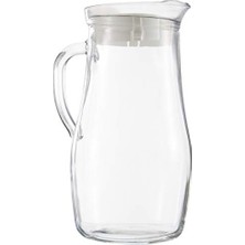 Lav Misket Tekli Sürahi, 1.8 L Hacim, Cam, Beyaz