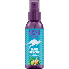 Aussie Sos Hair Rescue All In One 100 Saat Nemli Saçlar Için Saç Yağı 100ML