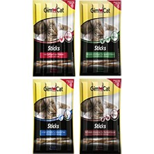 Sticks Kedi Ödül Çubukları Süper Karışık 4'lü 20 gr x 4 Paket
