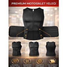 Unisex Termal Motorcu Yeleği Sırt Destekli Sıvı Geçirmez Soğuğa Dayanıklı Termal Scooter Yeleği