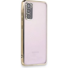 Newface Samsung Galaxy S20 Fe Kılıf Razer Lensli Silikon - Gold