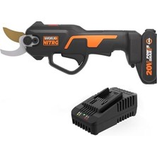 WG330E 20VOLT 2.0A Li-Ion Tek Akülü Profesyonel Kömürsüz Dal Budama Makası