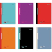 A4 Dikişli Okul Defteri 6’lı Paket (3 Çizgili + 3 Kareli) – 60 Yaprak (120 Sayfa)