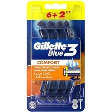 Gillette Blue3 Comfort Kullan At Erkek Tıraş Bıçağı 8 Adet