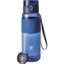 Zwıllıng Içecek Şişesi, Bpa Içermez, Fitness, Boş Zaman ve Ofis Için Su Şişesi, Tritan, Koyu Mavi, 680 ml
