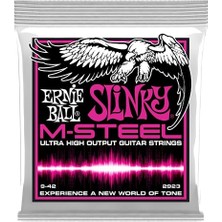 Ernie Ball Super Slinky M-Çelik Elektro Gitar Telleri, Ölçü 9-42