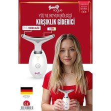 Boyun Yüz Sıkılaştırıcı Kırışıklık Giderme Aleti, Çift Çene Azaltıcı Titreşim Masajı Kırışıklıklar Görünüm Giderme ve Yüz Için Cilt Sıkılaştırma, Boyun