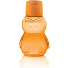 Tupperware Eko Şişe 350 ml Turuncu Penguen Renkli Ergonomik Tasarım ile Çocuklar İçin Kolay Kullanım