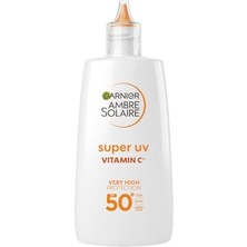 Garnier Ambre Solaire Super Uv C Vitamini Koyu Leke Karşıtı Fluid Yüz Güneş Kremi SPF50+ 40 ml