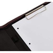 Tuba Toptaş 2k 414-4 Sekreter Notluğu A4 Sekreterlik Dosyası Fermuarlı Deri Kapaklı Sekreter Tablası, Bordo