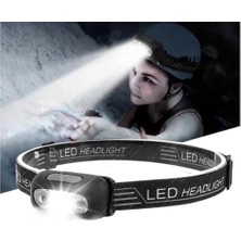 Kafa Lambası Feneri Sensörlü LED Far USB Şarj Edilebilir Ultra Yüksek  Ayarlanabilir Açı Su Geçirmez Kafa Lambası Dağ Tırmanışı Gece Balıkçılık [ A+] Küçük Hafif          [ A++]