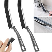 Boşluk Temizleme Fırçası, 2 Adet Sert Kıllı Köşe Temizleme Fırçası Paketi, Mutfak, Banyo, Boşluklar, Köşeler, Küçük Alanlar Için Çok Işlevli Derz Temizleme Fırçası