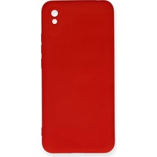 Newface Xiaomi Redmi 9A Kılıf Nano Içi Kadife Silikon - Kırmızı